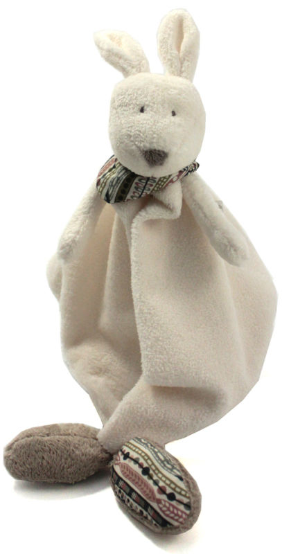  yileen kangourou attache sucette blanc gris bandana 